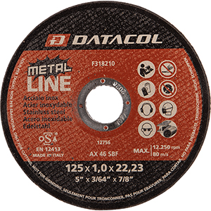 DISCO TAGLIO 1X125 METAL  STD LINE