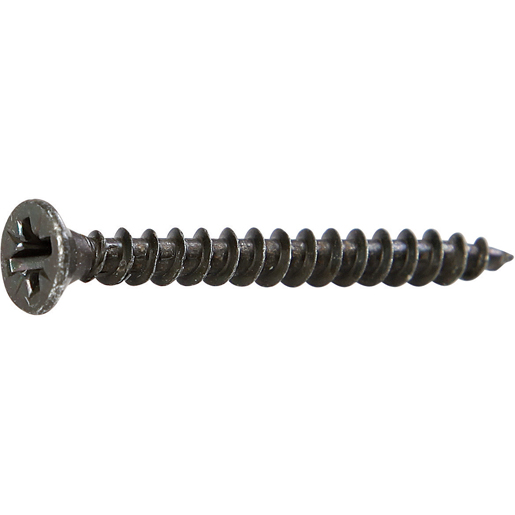Vite per legno testa svasata piana filetto intero zincata nera PZD