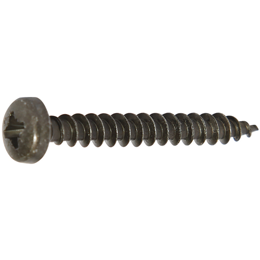 Vite per legno testa cilindrica filetto intero zincata nera PZD