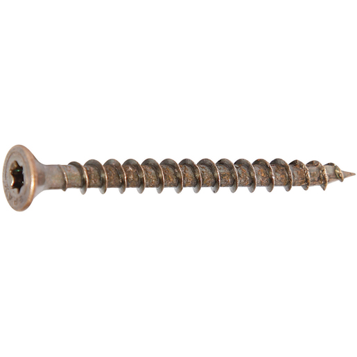 Vite per legno testa svasata piana filetto intero bronzata TORX