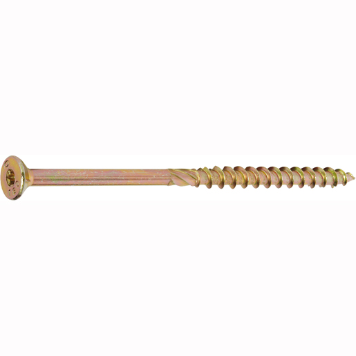Vite per legno tdx testa svasata piana filetto parziale zincata gialla TORX