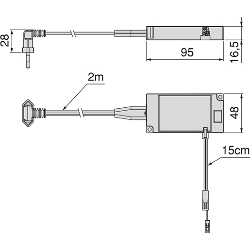 Technische Zeichnung von LED KONVERTER SMART 12V 6W 110