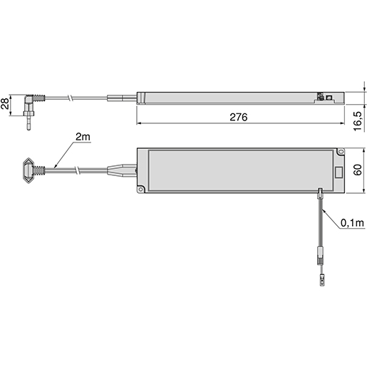 Technische Zeichnung von LED KONVERTER SMART 12V 80W 110