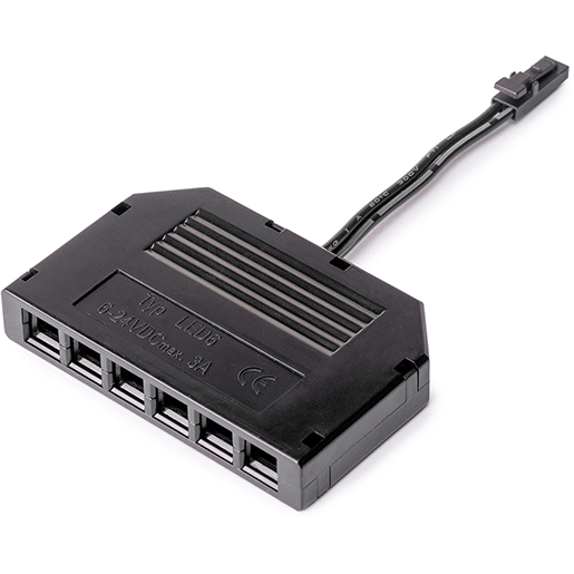 VERTEILERKABEL 6 STECKDOSEN 12/24V 10 ST