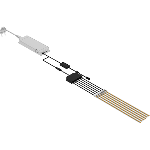 Detail von VERTEILERKABEL 6 STECKDOSEN 12/24V 10 ST 300