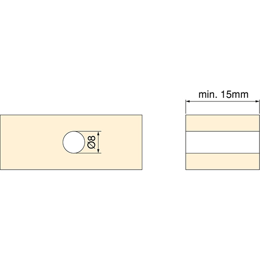 Technische Zeichnung von DOPPEL-SENSOR SMART TOUCH/DIMMER 12/24V 105