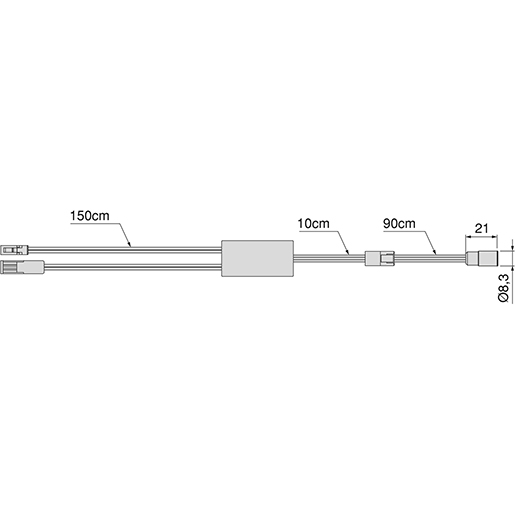 Technische Zeichnung von SENSOR SMART SWITCH/DOOR 12/24V 100