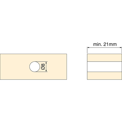 Technische Zeichnung von SENSOR SMART SWITCH/DOOR 12/24V 105