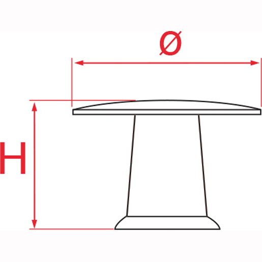 Disegno tecnico di Pomolo per mobile 100