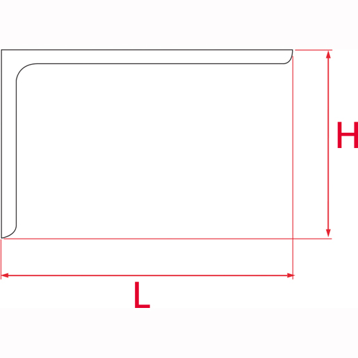 Technische Zeichnung von REGALTRÄGER WEISS 120 MM 100