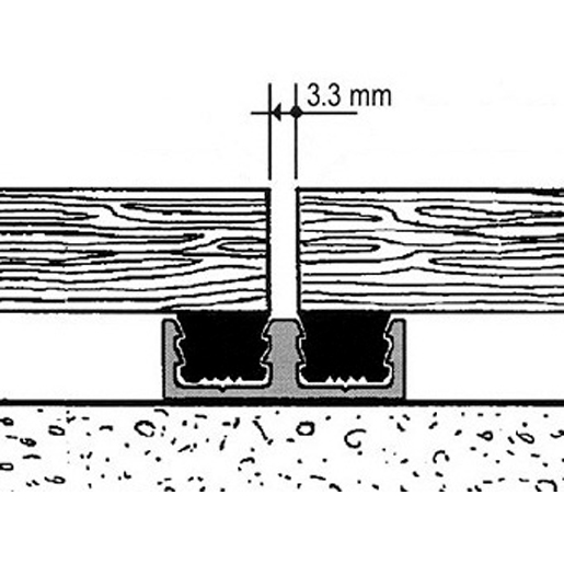 Technische Zeichnung von TRÄGERPROFIL FÜR PLATTEN AB 3 M 115