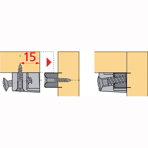 Technische Zeichnung von ÄUßERE VERBINDUNG ZUR SCHRAUBE 105