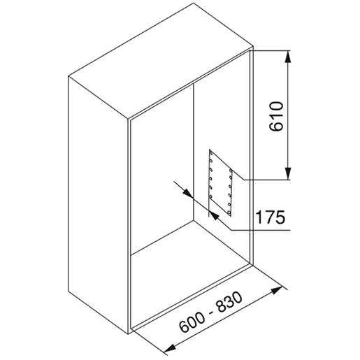 KLEIDERBÜGELHÄNGER 600-830 MM VERCHROMT Technische Zeichnung von KLEIDERBÜGELHÄNGER 600-830 MM VERCHROMT 110