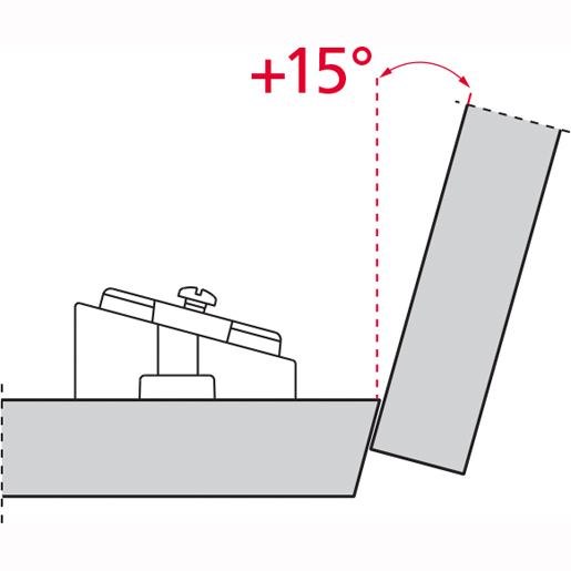 Disegno tecnico di Base ad inclinazione fissa 15 100
