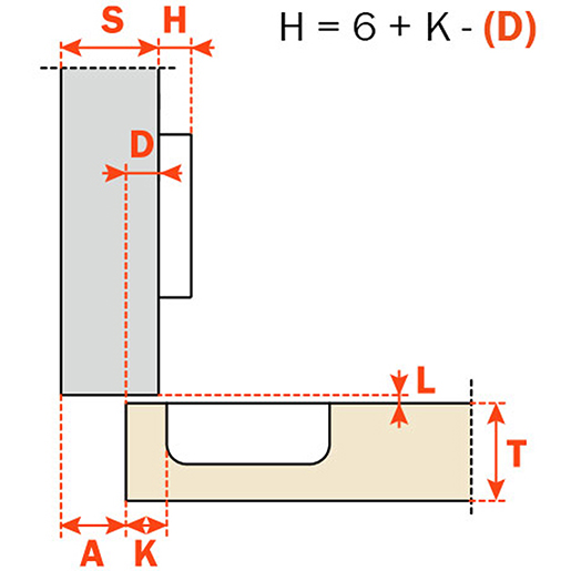 CERNIERA A SCATTO C/9 D. 35 155° Disegno tecnico di CERNIERA A SCATTO C/9 D. 35 155° 100