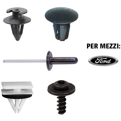 Minuteria per fissaggio carrozzeria FORD