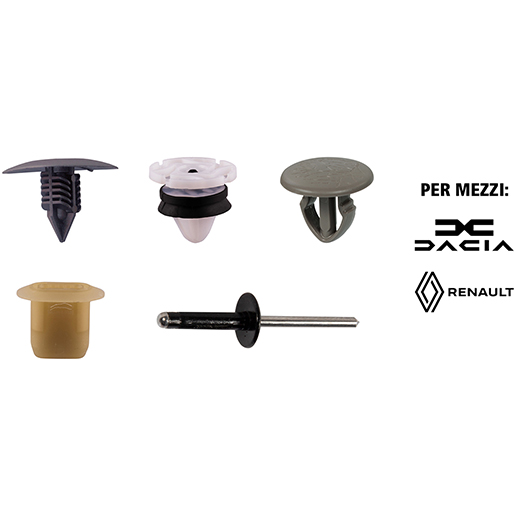 Minuteria per fissaggio carrozzeria DACIA – RENAULT