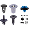 Minuteria per fissaggio carrozzeria ALFA ROMEO – FIAT – JEEP – LANCIA