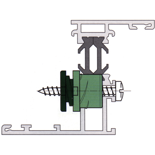 Technische Zeichnung von ABSTANDHALTER FENSTER ALU 17,5 MM 105