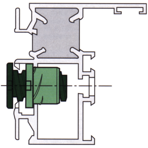 Technische Zeichnung von ABSTANDHALTER FENSTER ALU 25 MM 105