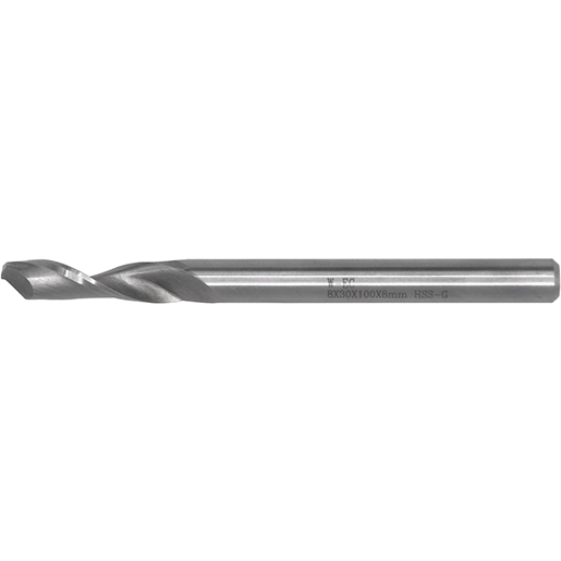 Fräser aus HSS-M2 für Aluminium und PVC 8x100 mm