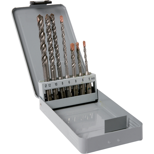 Sortiment von 7 SDS-PLUS Bohrern