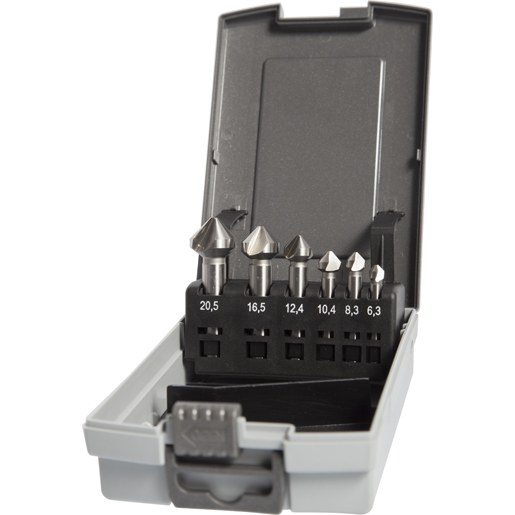 Fraises à encastrer et à ébavurer en acier à coupe rapide à 3 tranchants