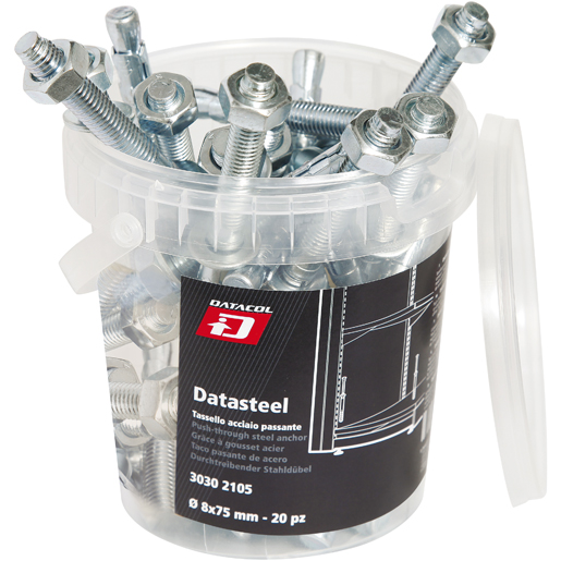 DATASTEEL DURCHGANGSDÜBEL 8X75 Verpackung von DATASTEEL DURCHGANGSDÜBEL 8X75 400