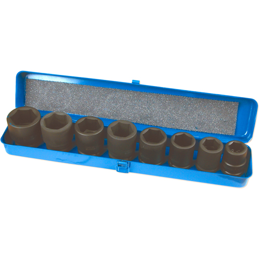 Juego de 8 vasos de 6 caras de impacto 3/4"