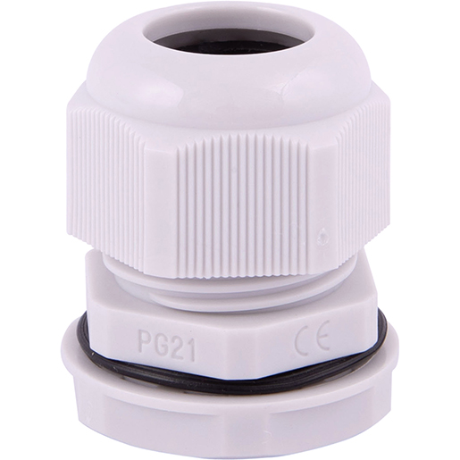 Pressacavo in nylon con controdado passo PG21