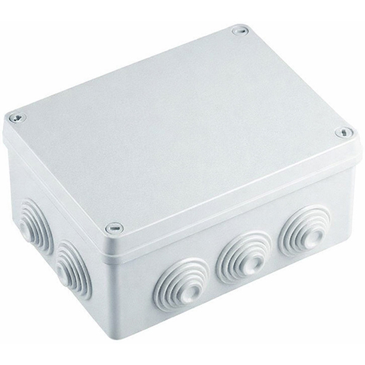 Wasserdichte Abzweigdose 155x110x70 mm mit Kabelverschraubungen
