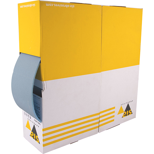 Vorgeschliffenes blaues Schleifpapier 115 mm x 25 m