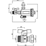 Disegno tecnico di FILTRO DEFANGATORE MAGNETICO X CALDAIA 100