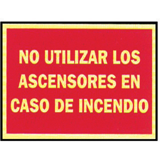 NO USAR ASCENS. INCENDIO