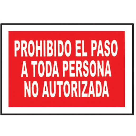 PROH. PERS. NO AUTORIZADAS