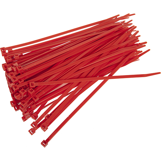 NYLON KABELBINDER ROT 4,8X200 MM Inhalt der NYLON KABELBINDER ROT 4,8X200 MM 200