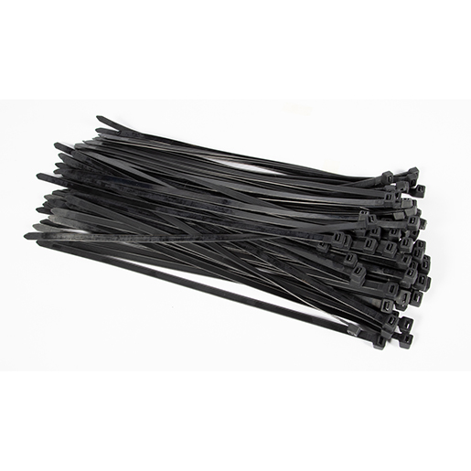Fascetta in nylon per cablaggio nera 9x400 mm Contenuto di Fascetta in nylon per cablaggio nera 9x400 mm 200