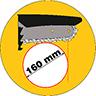 Technische Zeichnung von KETTENSÄGE MM 160 21.6V 4.0AH 100