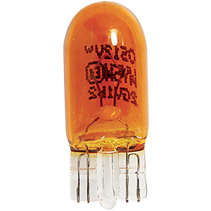 Lámpara halógena vidrio 12 V 5 W T10 naranja OSRAM