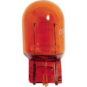 Bombilla halógena vidrio 12 V 21 W WY21W naranja OSRAM