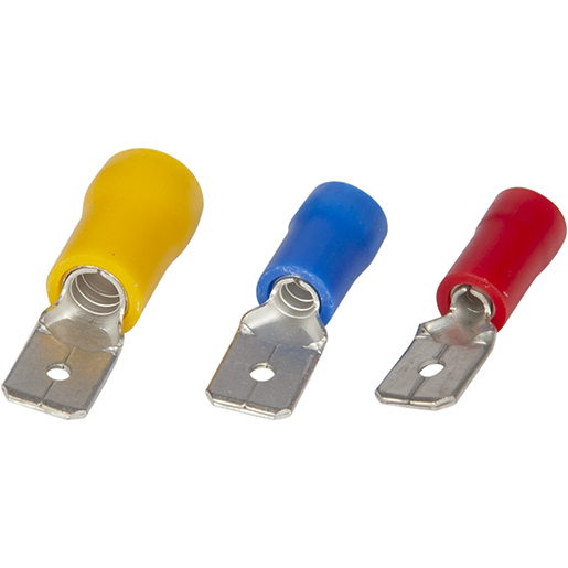 Terminal macho de empalme de cobre estañado PVC