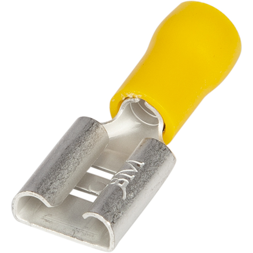 Terminal hembra amarillo