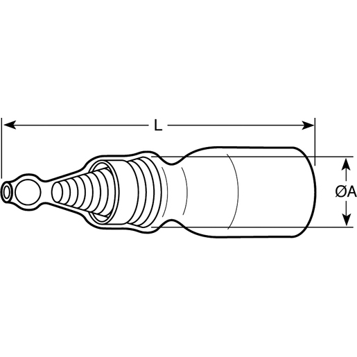 ISO-VERBINDER 3,3 GRÜN Technische Zeichnung von ISO-VERBINDER 3,3 GRÜN 100