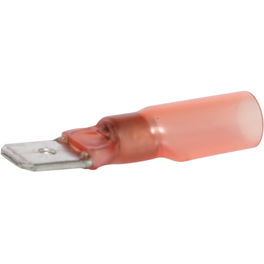 Conector macho 6,3 mm termocontraíble