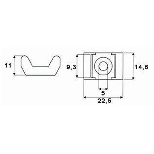 Detalle de SOPRT.BRIDA DE NYLON NEGRA 9MM 300