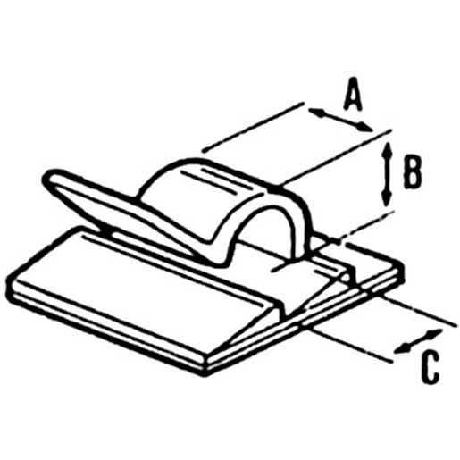 Dessin technique de EMBASE ADHESIVE NOIRE MM19 100