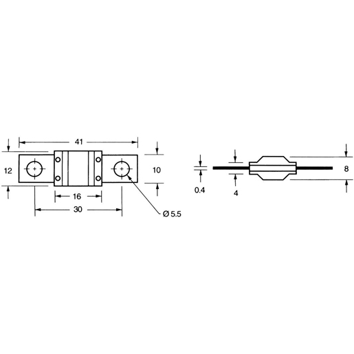 Dibujo técnico de Fusible midi 100