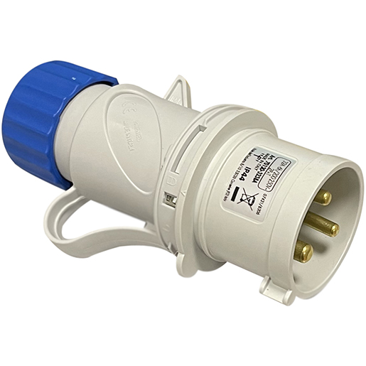 CLAVIJA 2P+T 220V.AZUL 32AMP
