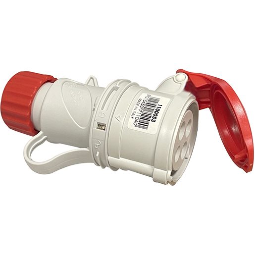 BASE AÉREA 3P+T 380V.ROJO 16AMP