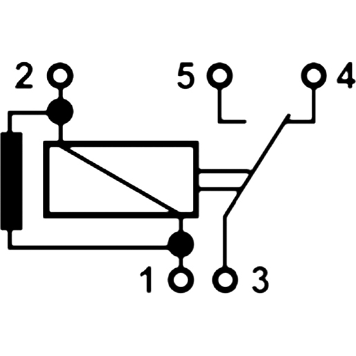 Dibujo técnico de MICRO relays 12 V 105
